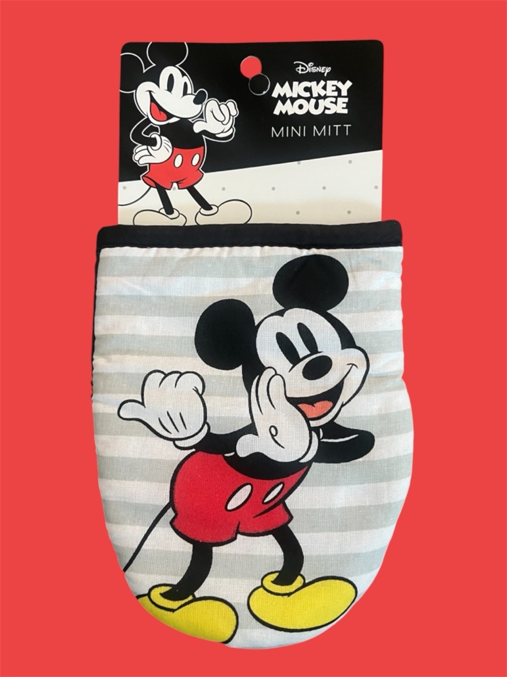 Disney Mickey Mouse Mini Mitt — Black, Red, Yellow, White